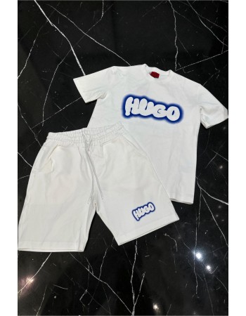 Compleu HUG Alb Logo Blue