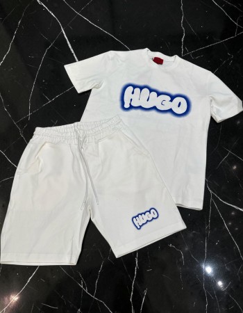 Compleu HUG Alb Logo Blue