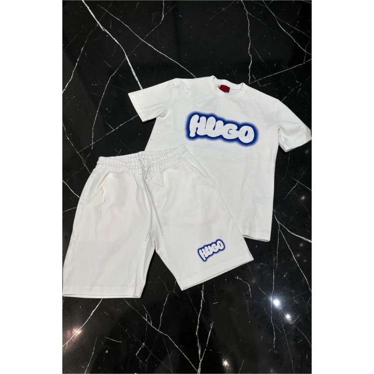 Compleu HUG Alb Logo Blue