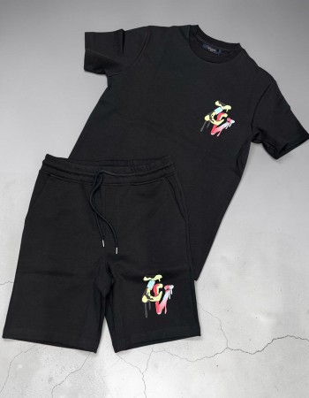 Compleu LV Black Many-Colored