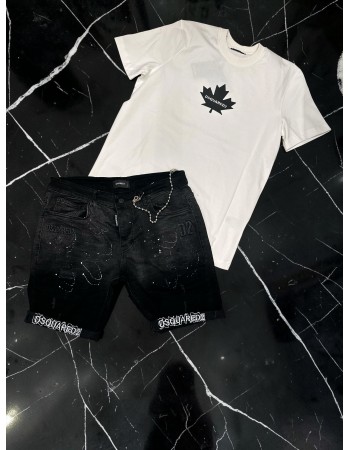 Set Denim Icon White 