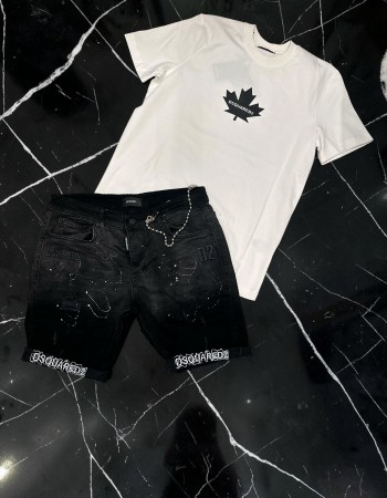 Set Denim Icon White 