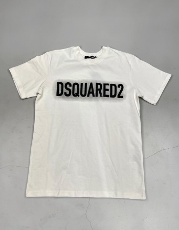T-shirt DSQ White Blur 