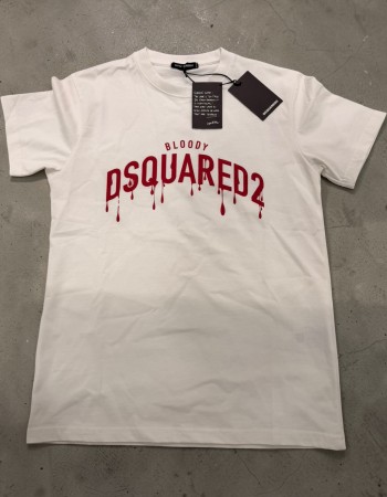 T-shirt Dsq Bloody White